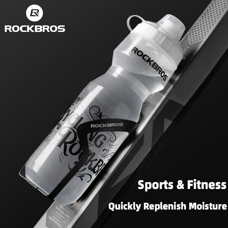 Rockbros Fietsen Water Fles Ultralight Plastic Draagbare Grote Capaciteit Outdoor Sport Mtb Racefiets Waterkoker Fiets Accessoires