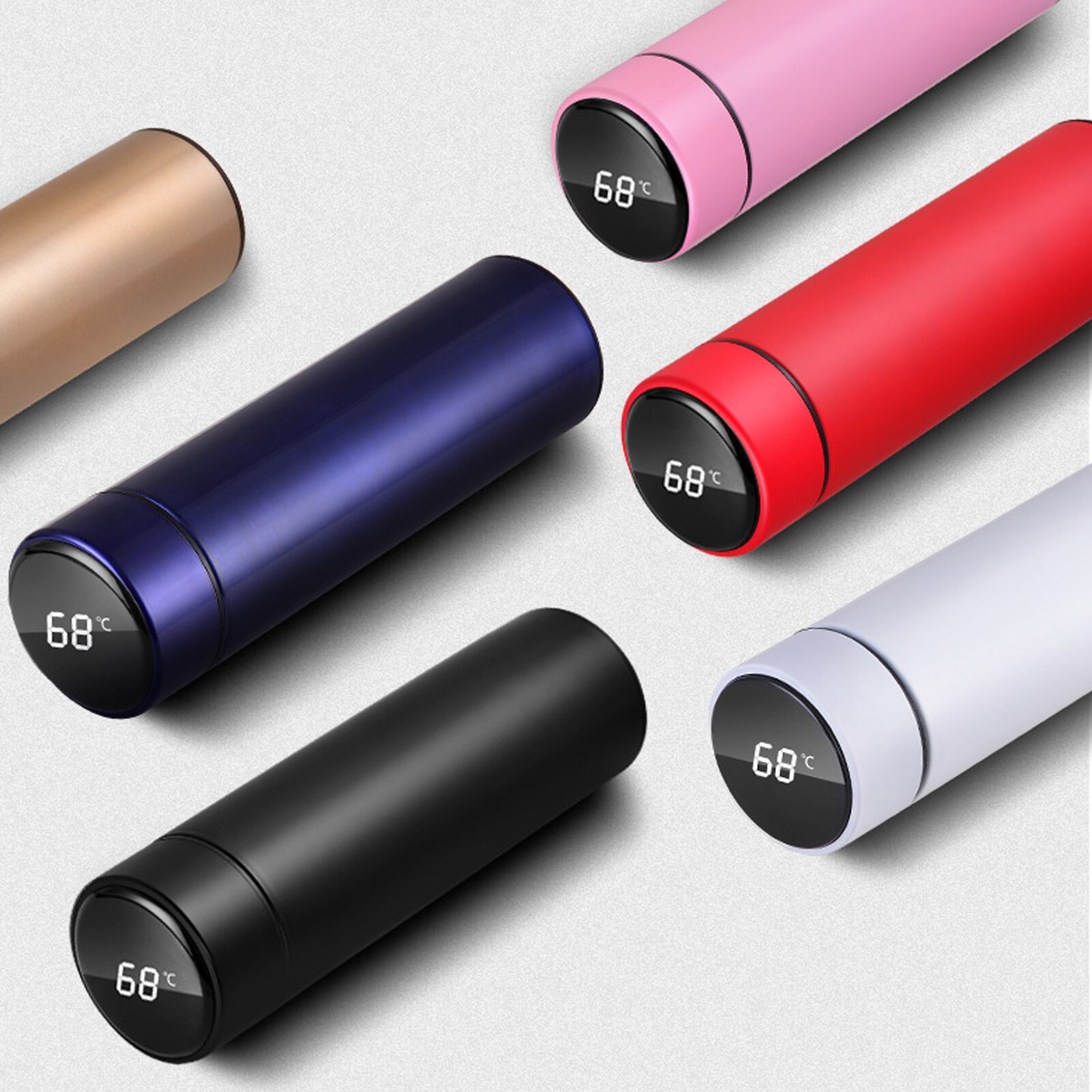 Intelligent Stainless Steel Thermos Bottle Cup Temperature Display Vacuum Flasks Travel Car Soup Coffee Mug Thermos Water Bottle