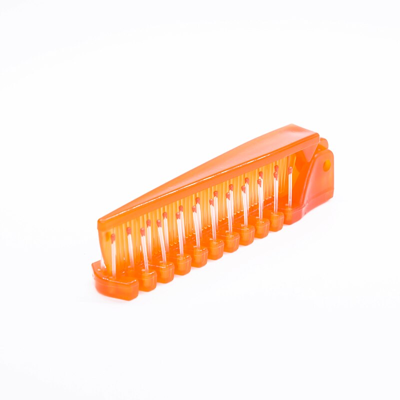 Peines antiestáticos plegables para el cabello, peine de viaje portátil para desenredar el pelo, cepillo para el pelo, cepillos para el pelo, peine de masaje, herramientas de estilismo para el cabello, 1 ud.: Orange