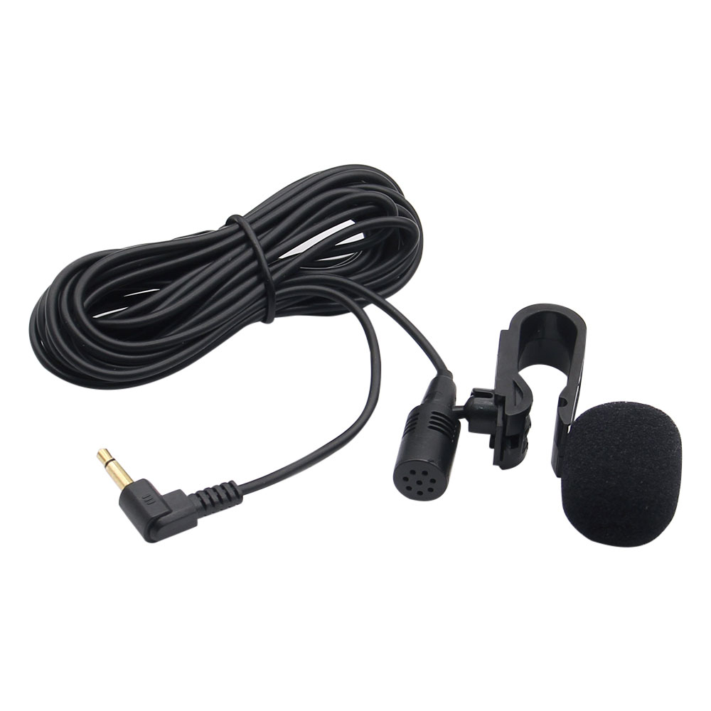 Samochodowy mikrofon audio 3,5 mm z klipsem i wtyczką Mic Stereo Mini Przewodowy mikrofon zewnętrzny do automatycznego radia DVD Profesjonalni profesjoniści o długości 3 m