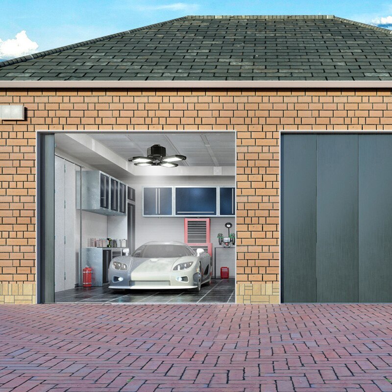 Le Garage 120W ventilateur LED allume l'ampoule E26 6000K 12000LM lampe pliable Led lampe pendante LED éclairage industriel lumineux superbe pour l'atelier