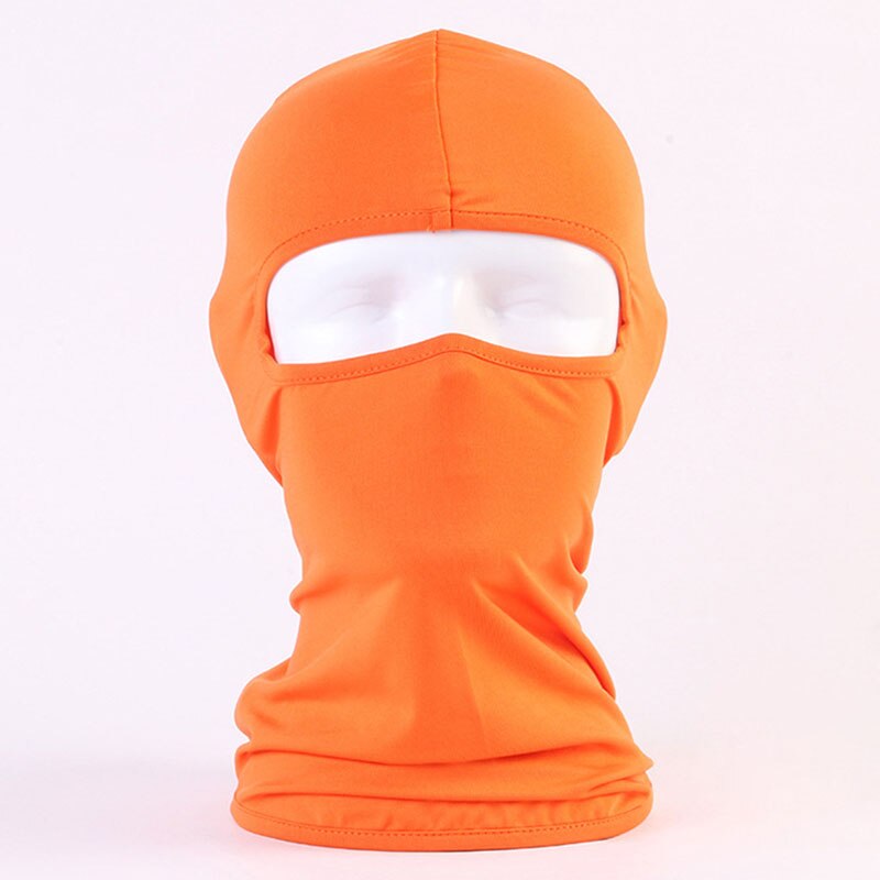Spot full face masker capuchon motorfiets nekwarmer zomer winddicht maskers voor buiten fietsen skiën beste prijs: Oranje