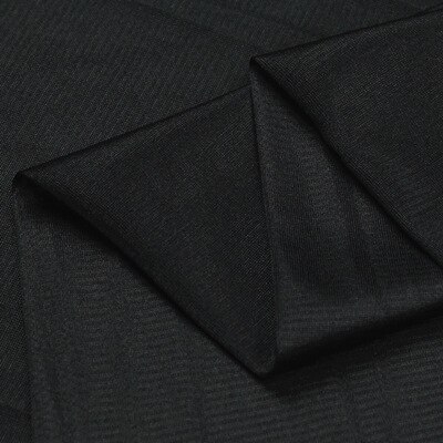 High-elastic and light-elastic knit Ribery fabric lining lining chiffon skirt fabric elastic force. soft. Drape. Silk luster.: 5 black