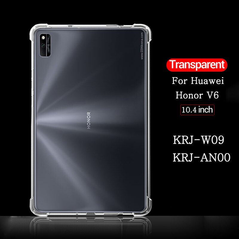 Shockproof Silicone Case for Huawei MediaPad MatePad T3 T5 T8S M3 M5 M6 Lite 8.0 8.4 10.1.8 Transparent Rubber Flexible Bumper: Honor V6