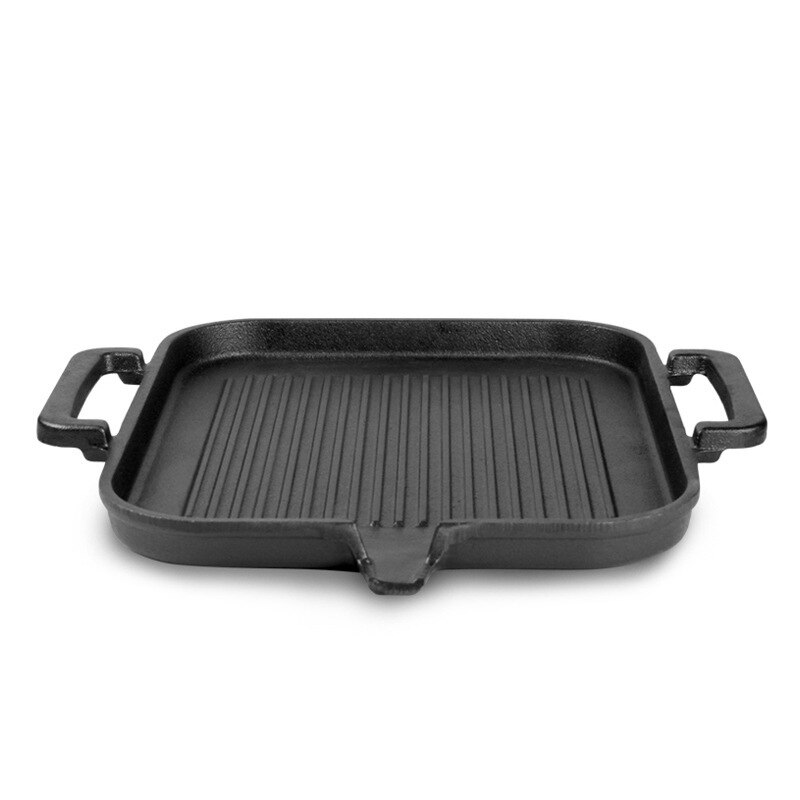 Frying Pan Korean Induction Cooker Baking Tray Square Barbecue Tray Teppanyaki Smokeless Non-stick Barbecue Pot Barbecue Supplie