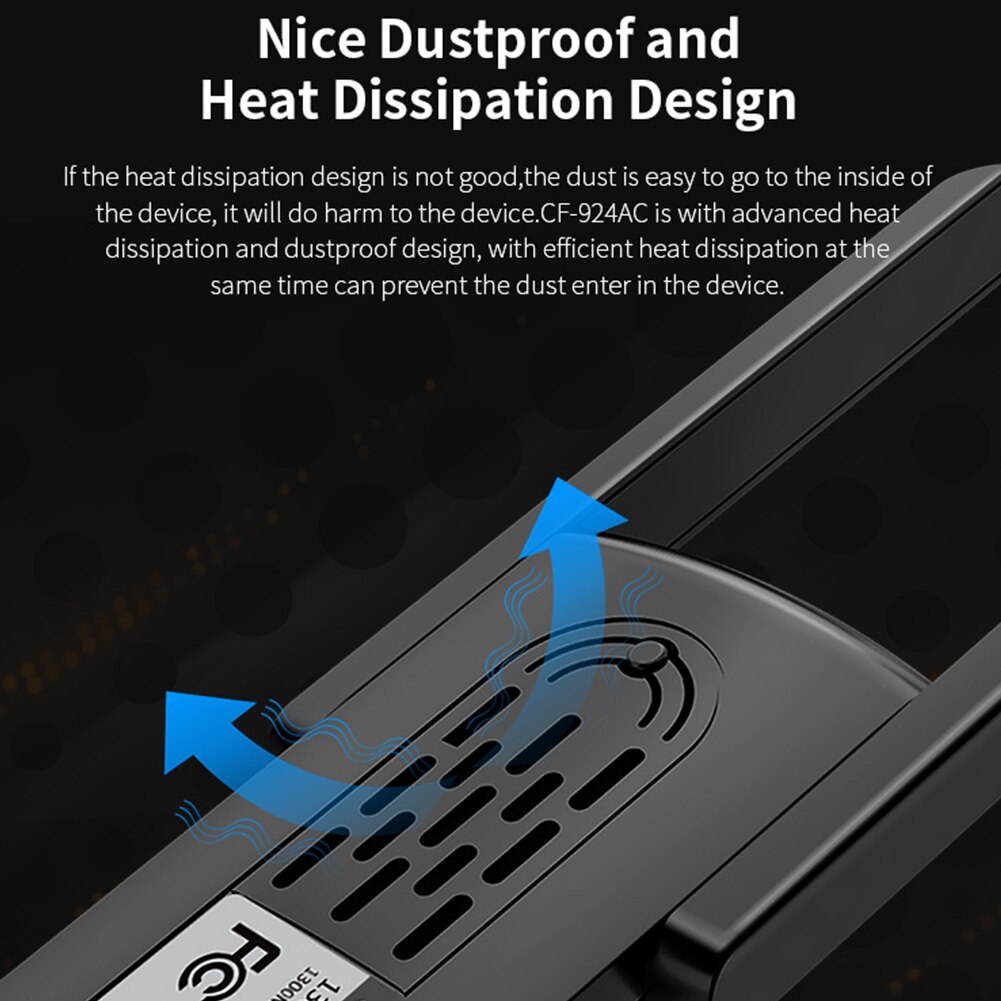 Dual Band 1300Mbps Usb 3.0 Draadloze Ac Netwerkkaart Usb Wifi Lan Adapter 802.11ac Mini Draagbare Wifi Adapter voor Pc Laptop
