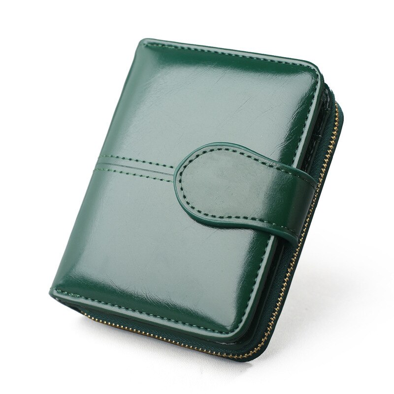 Nova moda feminina carteira de couro do plutônio carteira de bolso de moedas de moda feminina cor pura titular do cartão