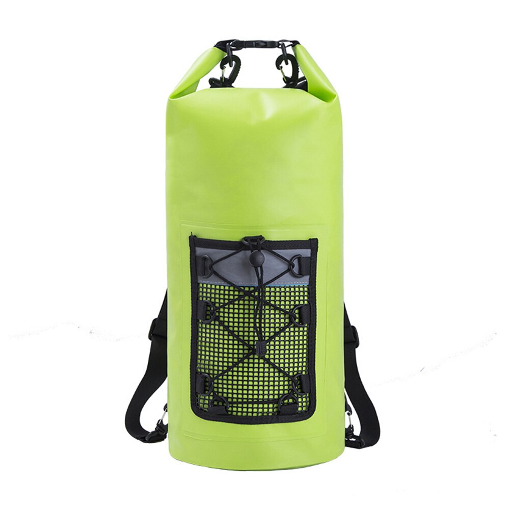 20l vandtæt tørpose rygsæk flydende tør rygsæk til vandsport fiskeri sejlsport kajak surfing rafting whshoppi: Grøn