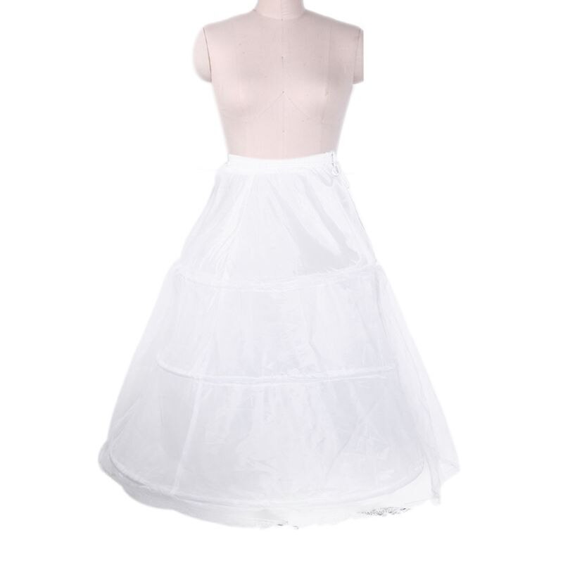 3 hoepels bruidscrinoline petticoat bustle baljurk trouwjurk onderrok