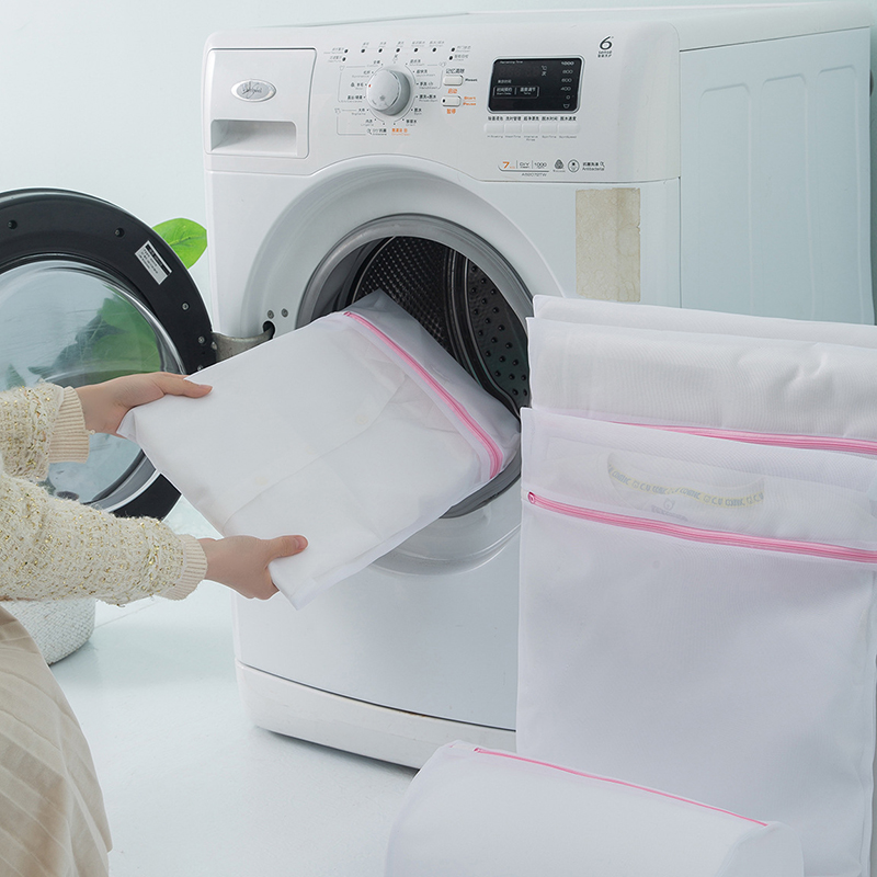 7-delige waszakken roze rits fijnmazige kledingbescherming waszak voor wasmachine vuile kleren opslag waszak set