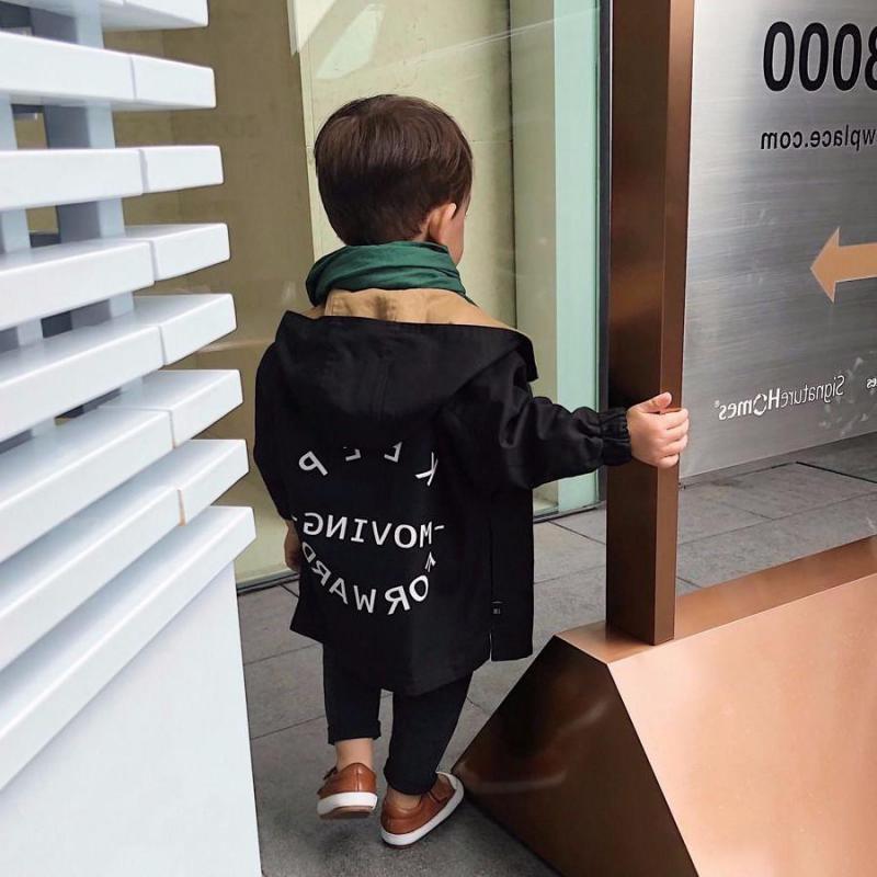 Winter Autumnb Children's Windbreaker Jacket For Boys Kids Double-faced Boys Parka Kids Child Trench Coat Girls Cotton Jackets