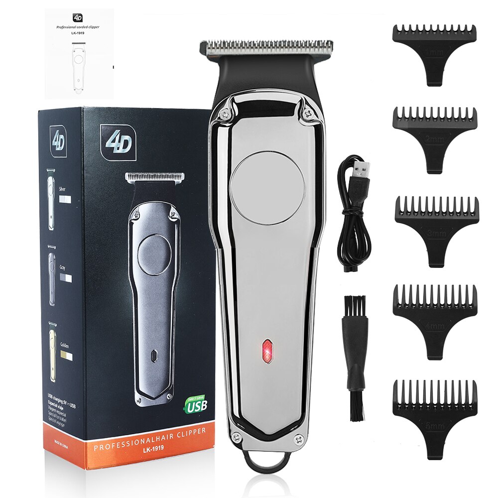 Tondeuse à cheveux électrique T9, rasoir à barbe Rechargeable, pour salon de coiffure, t-outliner 0MM: Hair Clipper 1