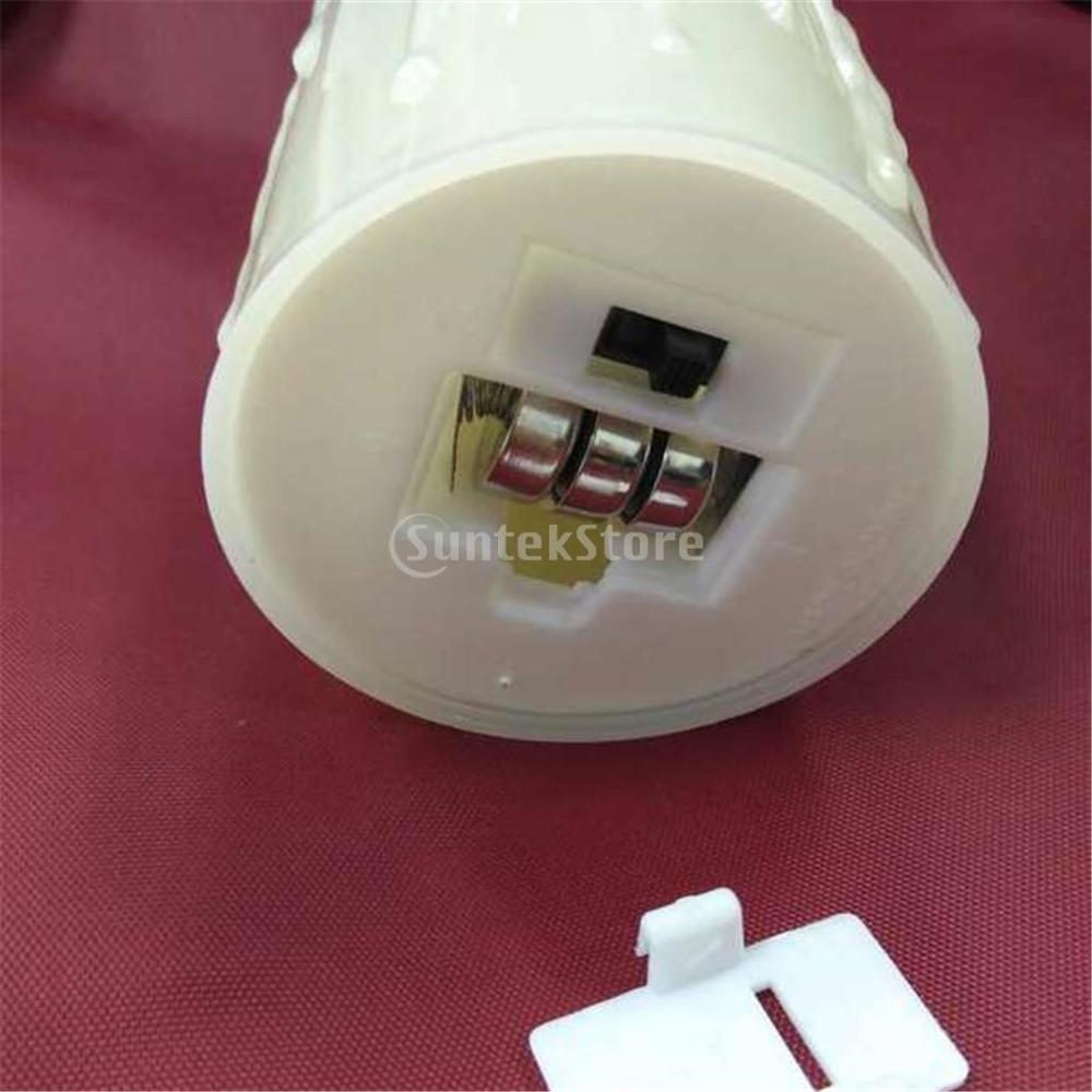 1Pcs Lifelike Swinging Flame Battery Powered Realistic Flameless LED Candle Amber Flameless Candle Light Lamp Birthday Candle