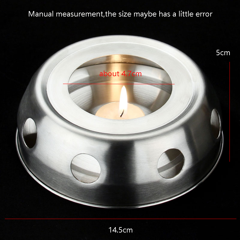Edelstahl Teekanne Untersetzer Alkohol Kerze Heizung Kaffee Milch Warme Herde Tee-einstellen Tee Topf Halfter Regal Basis Teegeschirr Tee Hersteller