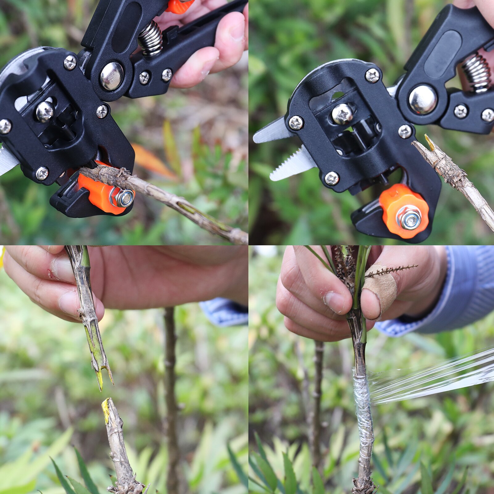 Household Garden Grafting Tool Set Fruit Tree Pruning Shears Cutting Tools Kit Garden Scissors Pruning Shears Tools