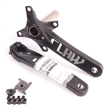 Fiets crankstel 104 bcd fiets crankstel mtb onderdelen mountainbike componenten fiets crankstel fietsonderdelen: Zwarte kruk