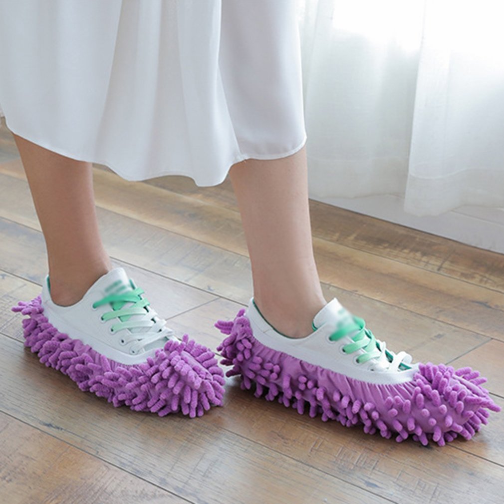 1 peça microfibra mop piso limpeza preguiçoso fuzzy chinelos casa ferramentas de piso casa sapatos banheiro cozinha mais limpo