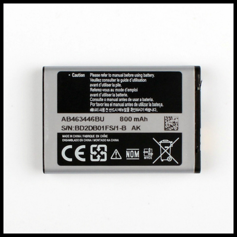 AB463446BU X208 Batterij Voor C3300K B189 B309 GT-C3520 E1228 GT-E2530 E339 GT-E2330 Batterij X208 AB553446BU AB043446BE