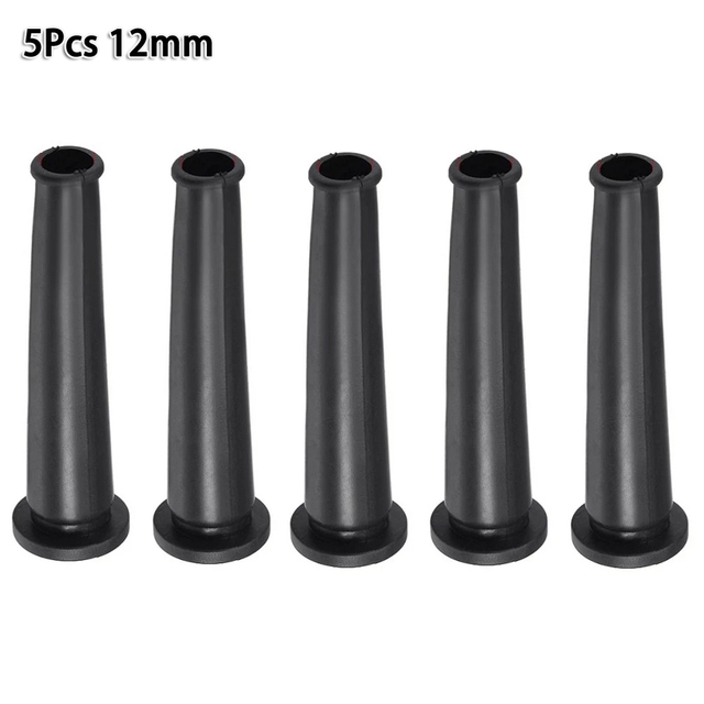 5Pcs 9/10/12mm Rubber Wire Protector Cable Sleeve Boot Cover For Angle Grinder Wire Connect Protection Electric Drill Cable: 12mm