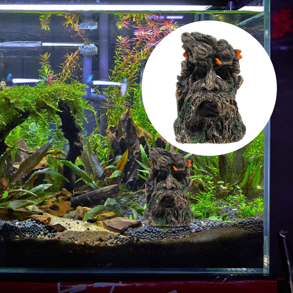 Reptile Terrarium Habitat Trunk Old Man Dragon Beard Cage Hideout Landscape