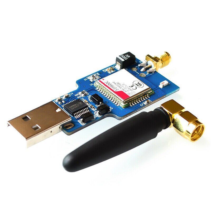 Usb To Gsm Serial Gprs Sim800C Module Bluetooth Computer Control + Antenna: Default Title