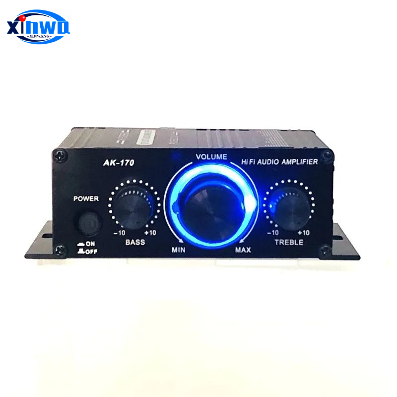 Ak170 Lichte Mini Stereo Eindversterker Met 4 Inch Speaker Diy Kit Vending Pinball Audio Arcade Game Machine Module Mp3 Speler