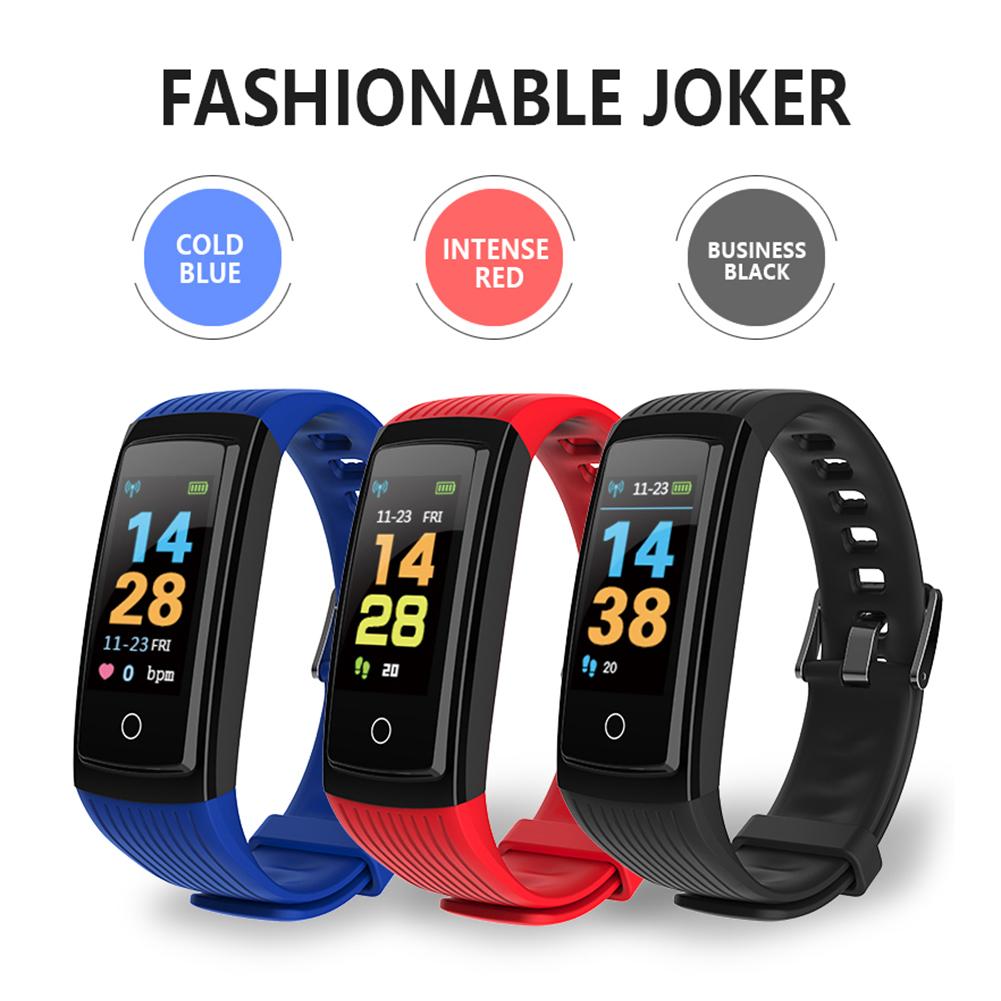 Smart Bracelet 3 Colors Smart Wristband Color Screen Smart Band Heart Rate Step Counting Exercise Reminder Waterproof Fitness