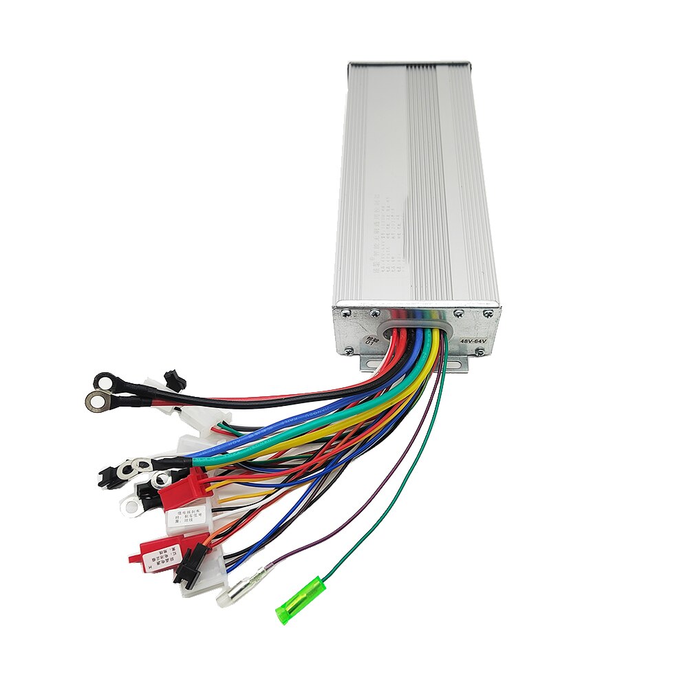 Controlador sin escobillas de 48V, 60V, 64V, 2000W, 18mos, 50A, para bicicleta eléctrica, Motor BLDC: Default Title