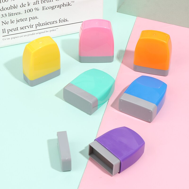 Farve baby navn stempel legetøj til børn navn studietøj kapitel 33*13mm ~