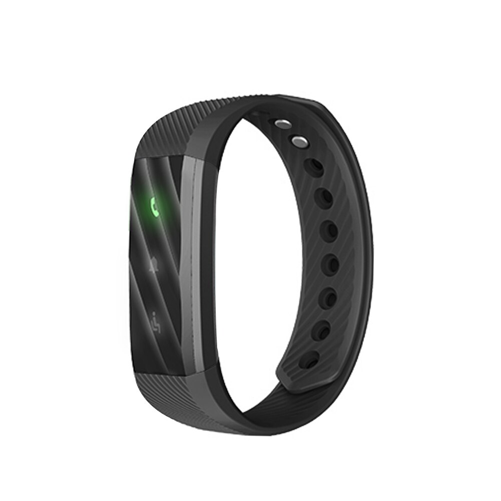 ID115 Lite Smart Armband Fitness Tracker Stappenteller Activiteit Monitor Mobiele Telefoon Monitoring Sport Armband: Black