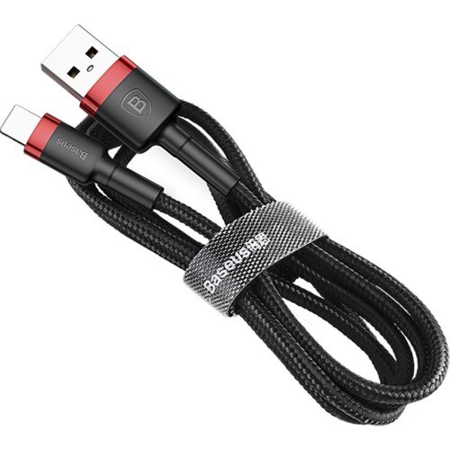 Baseus tipo-c Cafule Cable De Carga Rápida USB 3A 1 m-Rojo Negro-CATKLF-B91