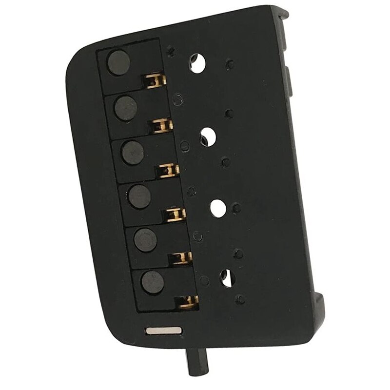 Zwarte Vaste 6 String Headless Gitaar Brug Staartstuk Roller Zadel Headless Gitaar Brug Complete Set