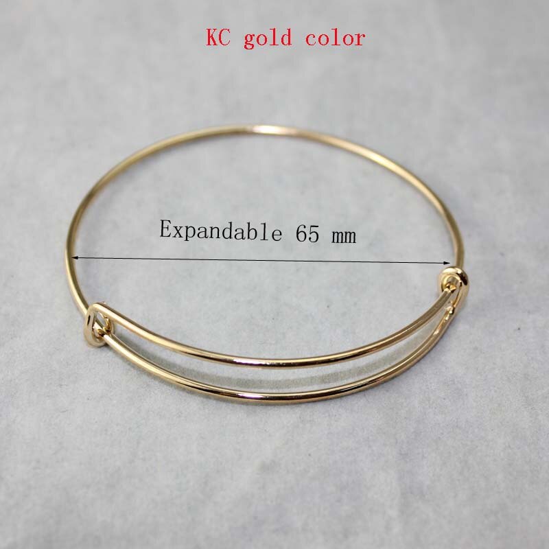 10 sztuk/partia dziecko dorosłych regulowany drut bransoletka bransoletka owinięte nadgarstek mankiet bransoletka bransoletki kobiet stany zjednoczone biżuteria: 65mm kc złoto