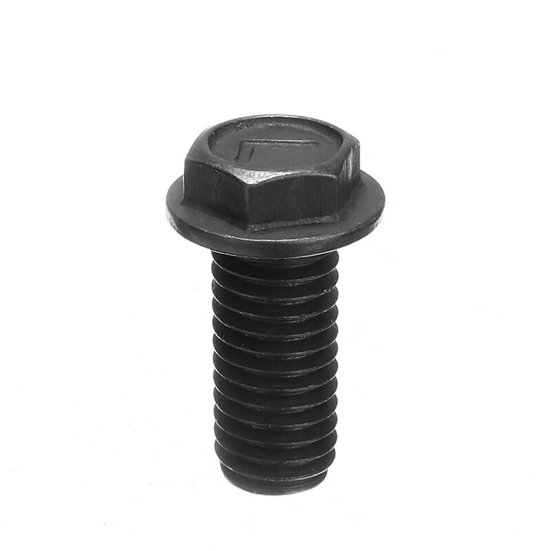 5 stücke M8 x 18mm Sägeblatt Schraube Verknüpfungen Hand Gewinde verhexen Kopf Flansch Schneiden Maschine Anti-gewinde schraube Schwarz Metall Sägeblatt Bolzen