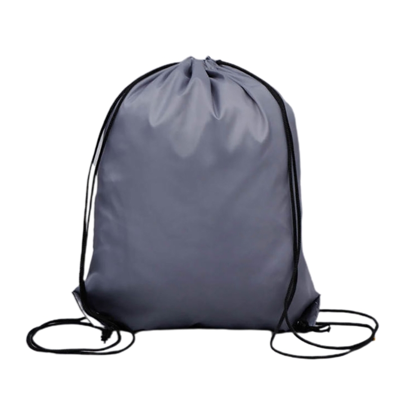 Drawstring Backpack Gym Backpack Sports Bag for Swim Women Men Workout Bag Draw String Back Sacks for Soccer Beach Gear: grey