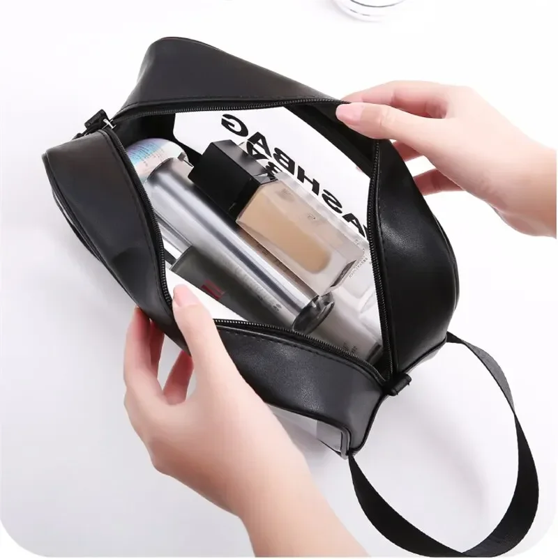 Waterdichte Draagbare Reis Waszak Vrouwelijke Transparante Make-Up Opbergtas Grote Capaciteit Cosmetische Organizer Beauty Vrouwen Case