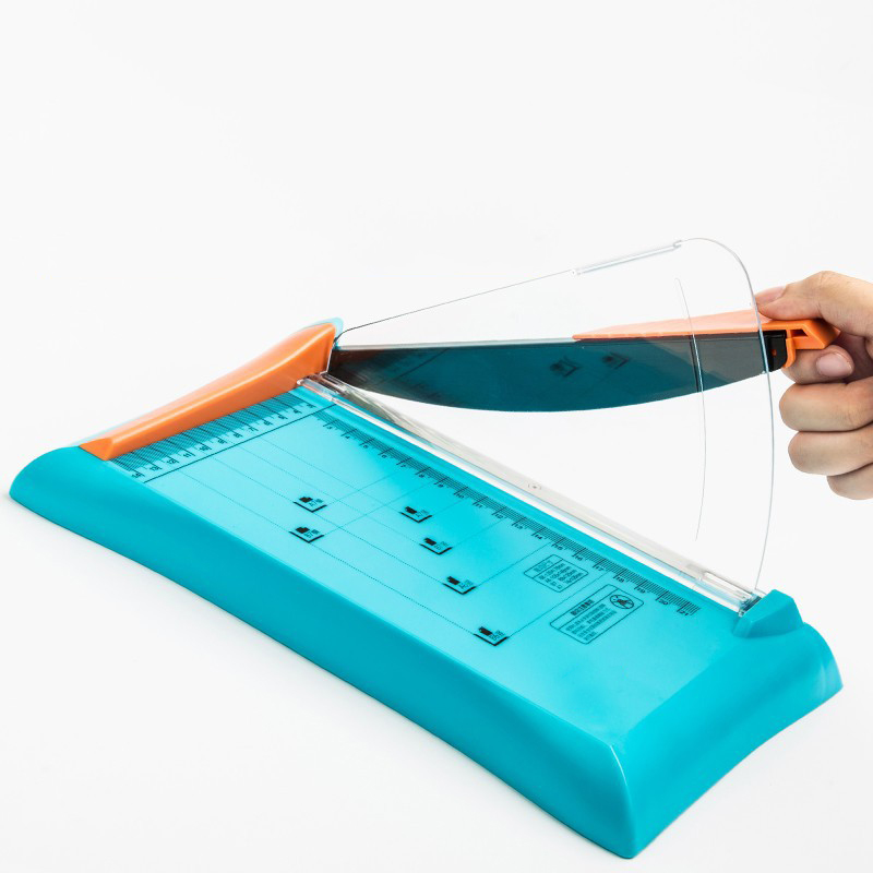 Small paper cutter, heavy-duty manual paper cutting equipment, ceramic thick layer mini paper cutter, paper cutter 13035
