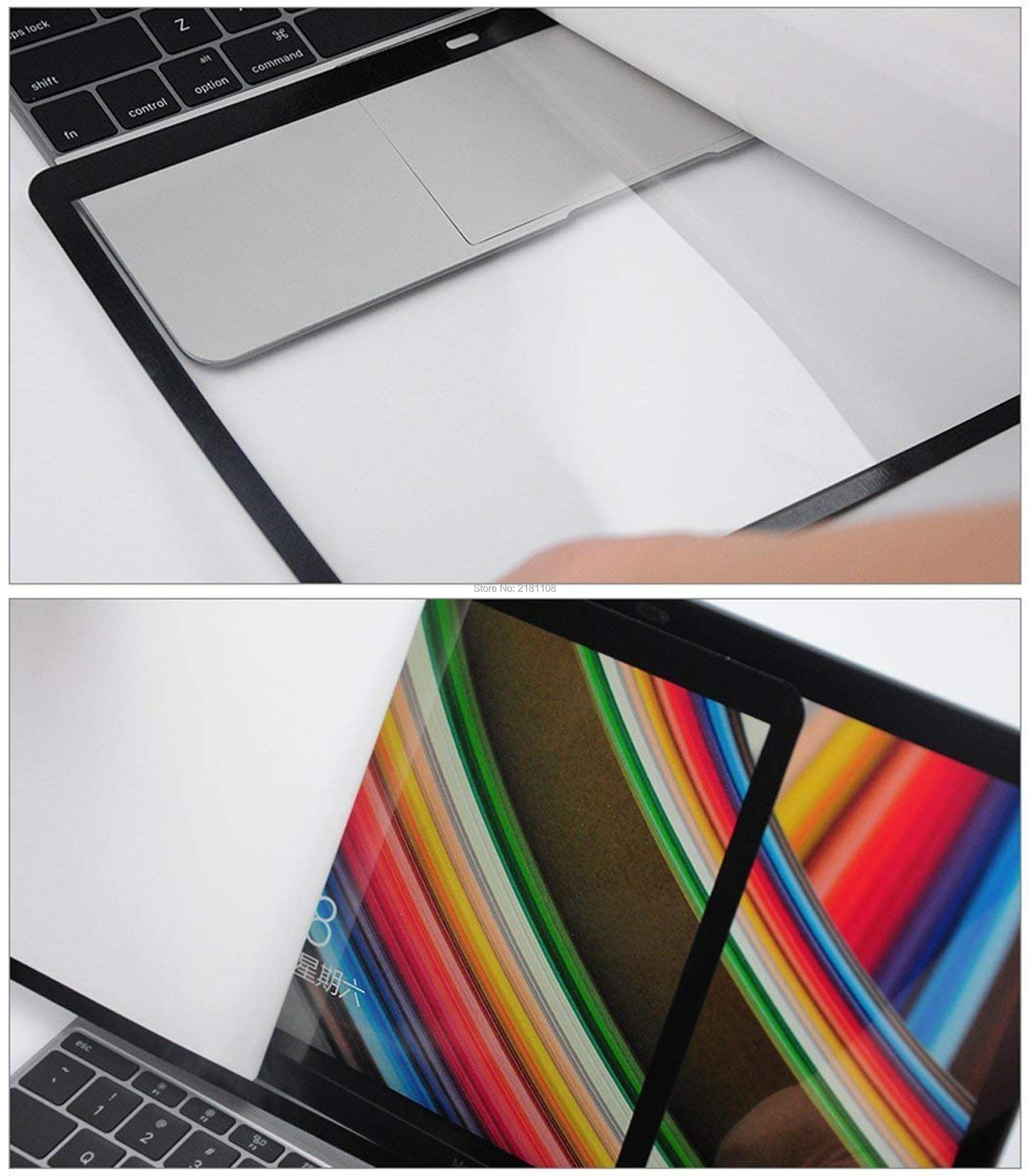 Protector de pantalla LCD sin burbujas con marco negro para Apple Macbook Pro Retina 13,3 &quot;A1502 A1425