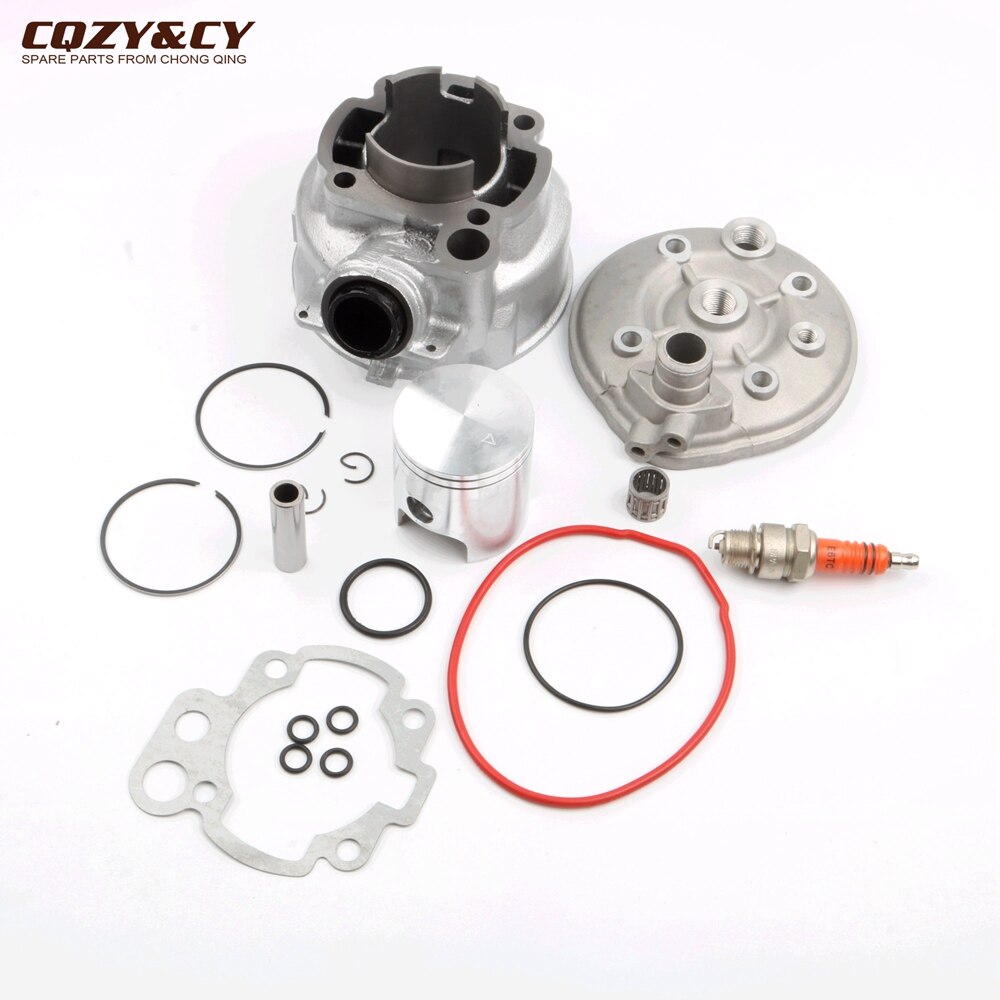 Kit de cilindro de gran cilindro para motocicleta, 90cc, 49mm, cabezal de cilindro para Yamaha DT50, TZR50, DT, TZR, 50cc, AM6, Minarelli, 2 tiempos