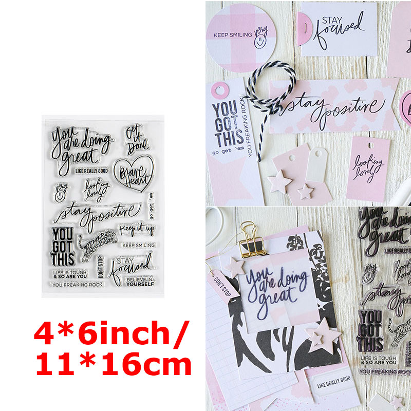 A-Z Capital Alphabets Number 0-9 Week Month Words Clear Stamps Thanks Loved Spring Happy Life English Letter DIY Craft 2022: 11