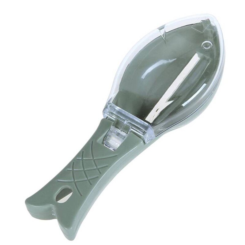 1PC Kitchen Tool practical Fast cleaning Fish Skin Scales Scaler Brush Peeler Scale shaver fish-scale plane fish scales flake: Green