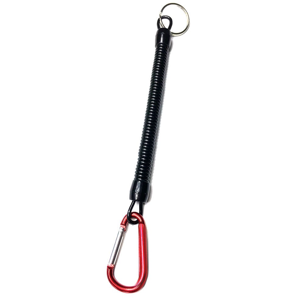 DONQL Fishing Lanyards Boating Ropes Retention String Fishing Rope Camping Carabiner Secure Lock Fishing Tackle boxes: Red