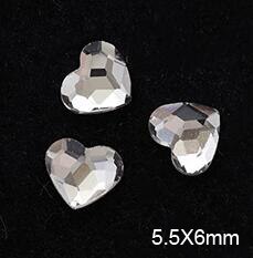 16 Stijl S/L-Steentjes, Speciale Vormige Non Fix Steentjes, 20Pcs Plaksteen, crystal Clear Nail Art Rhinestones: color6
