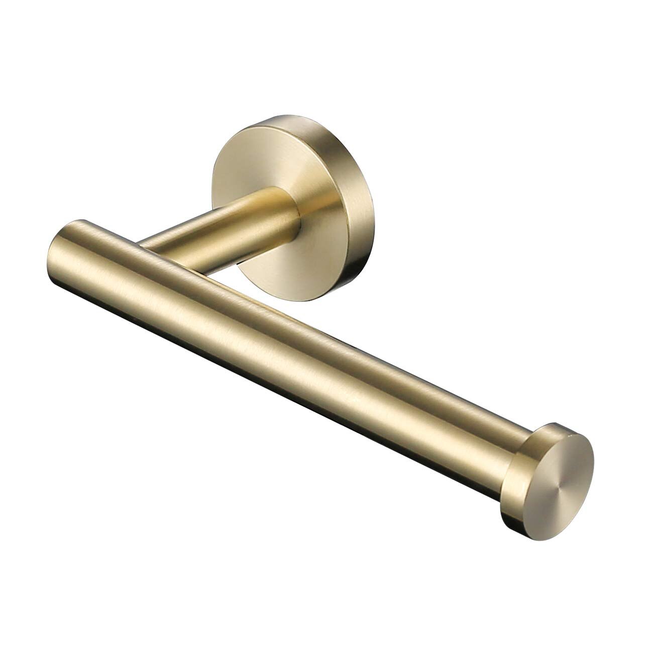 Black Toilet Paper Holder stainless Steel Wall Mount shelf paper towel for bathroom accessories D24: Brushed Gold