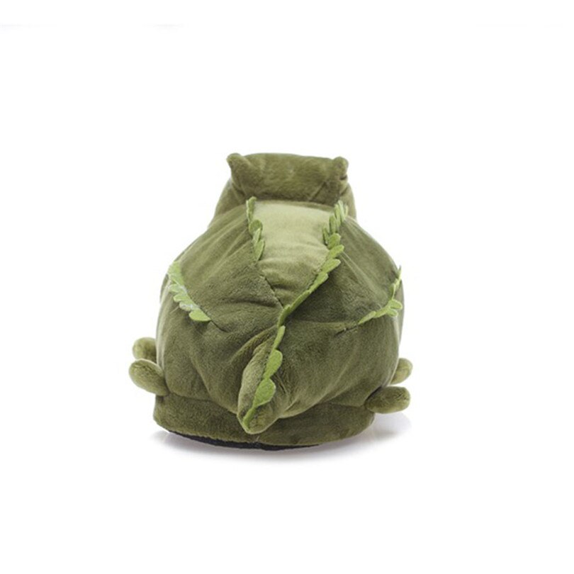 Król LIN Słodki kreskówka krokodyl dla obu płci zimowe kapcie domowe kobiety mężczyźni ciepłe pluszowe buty na piętro w domu antypoślizgowy leniwy bawełniane buty