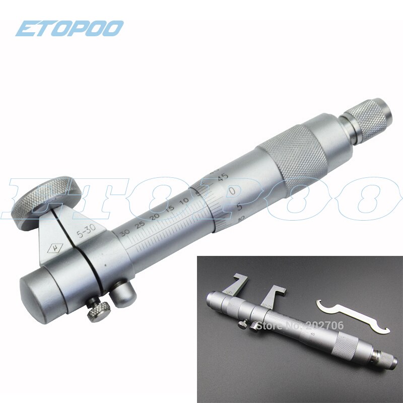 Micrómetro interior 5-30/25-50/50-75/75-100mm/100-125mm/125-150mm/150-175mm, calibrador de tornillo, micrómetros métricos, herramientas de medición de carburo