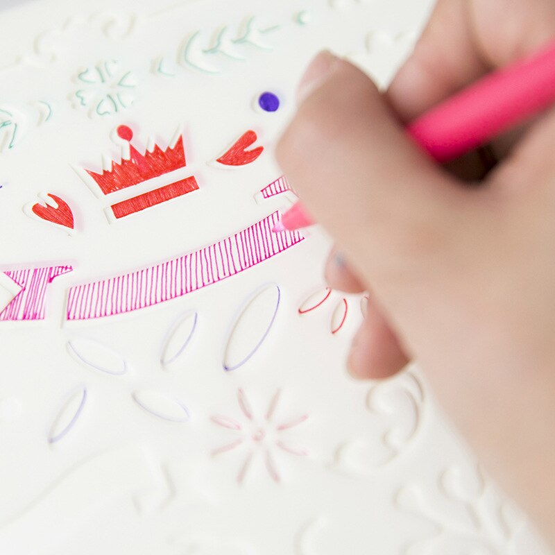 Plantilla de dibujo de hojas sueltas, álbum de recortes, tablero de dibujo de Graffiti, 24 unids/set por juego
