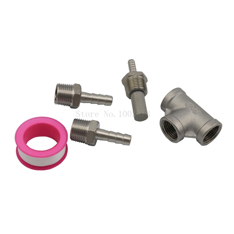 Birra in acciaio inossidabile in linea aerazione/ossigenazione diffusione pietra 2 micron - 1/2 &quot;MPT per Homebrew