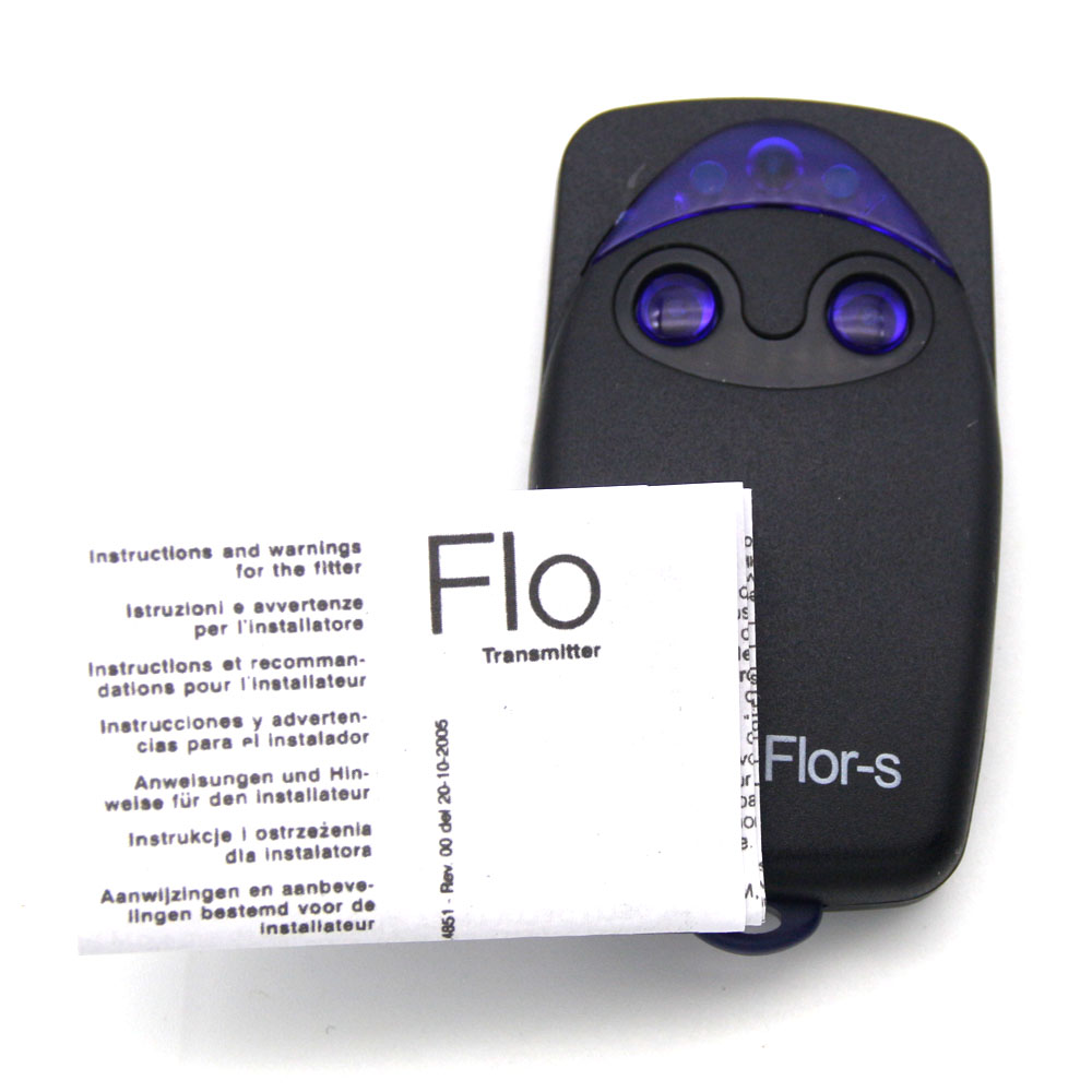Flo2r-s Flo4r-s Afstandsbediening 433Mhz Compatibel Rolling Code Barrière Remote Garage Poort Deur Flors Controller 2 4 Knoppen