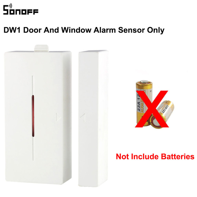 Itead SONOFF RF Bridge 433Mhz RF PIR2 Motion Sensor DW1 Door &amp; Window Alarm System For Smart Home Alarm Security Work with Alexa: SONOFF DW1